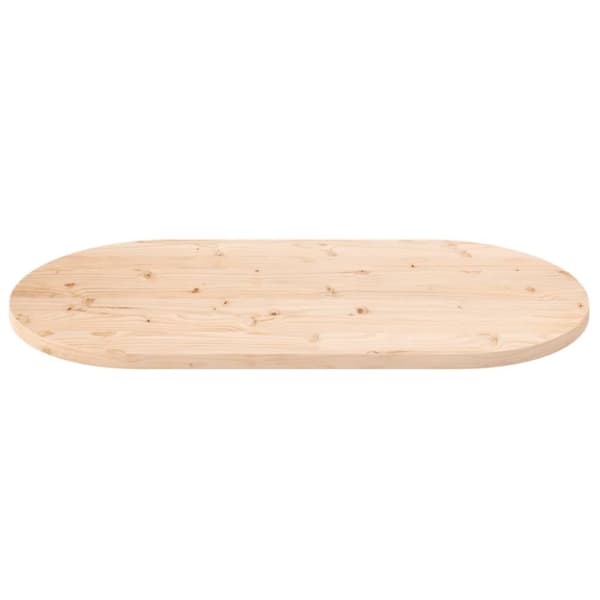 vidaXL Bordsskiva 90x45x2,5 cm oval massiv furu -  Bordsskivor