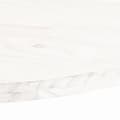 Pikkukuva 6 / 8: vidaXL Pöytälevy valkoinen 60x30x2,5 cm täysi mänty ovaali -  Pöytälevyt