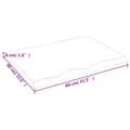 Miniatyrbillede 9 af 9: vidaXL bordplade 80x60x(2-4) cm behandlet massivt egetræ mørkebrun -  Bordplader