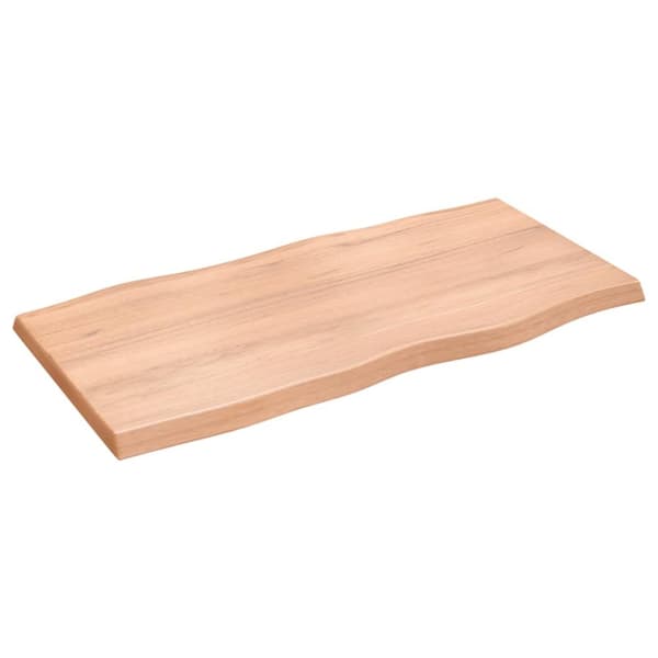 vidaXL Pöytälevy ruskea 100x50x(2-4)cm käsitelty täystammi elävä reuna -  Pöytälevyt
