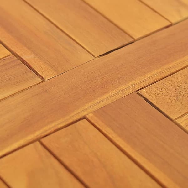 vidaXL Pöytälevy täysi tiikki pyöreä 2,5 cm 50 cm -  Pöytälevyt