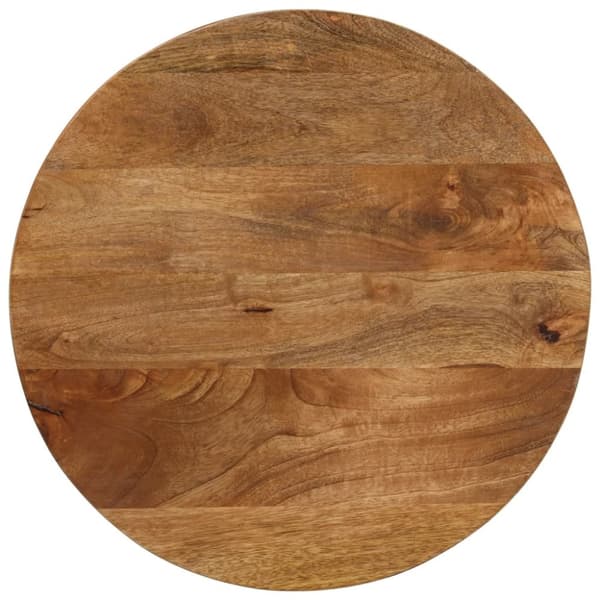 vidaXL bordplade Ø60x3,8 cm rund massivt mangotræ -  Bordplader