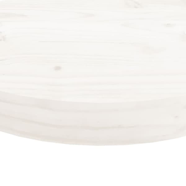 vidaXL Bordsskiva rund vit Ø60x3 cm massiv furu -  Bordsskivor