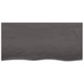 Pikkukuva 4 / 9: vidaXL Pöytälevy tummanruskea 100x50x(2-4) cm käsitelty täystammi -  Pöytälevyt