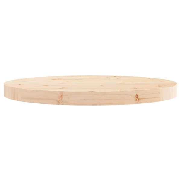 vidaXL Pöytälevy pyöreä Ø50x3 cm täysi mänty -  Pöytälevyt