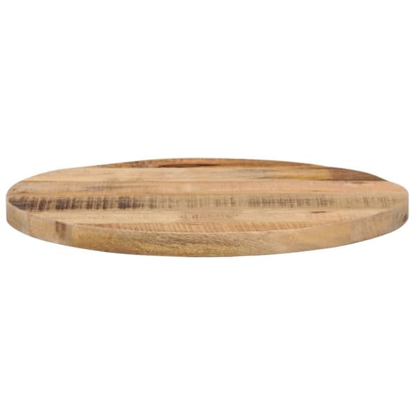 vidaXL Bordsskiva Ø 50x3,8 cm rund massivt grovt mangoträ - Bordsskivor