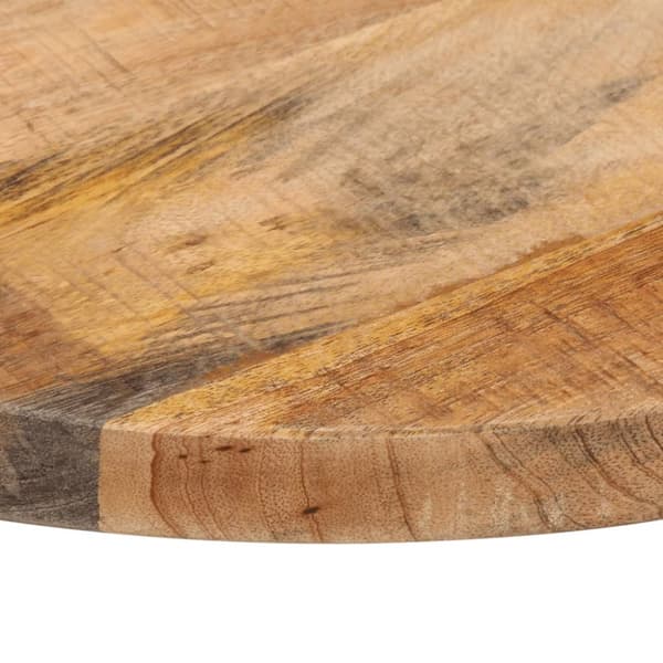 vidaXL Bordsskiva Ø 50x3,8 cm rund massivt grovt mangoträ - Bordsskivor