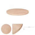 Pikkukuva 1 / 5: The Living Store Pyöreä pöytälevy Ø50x2,5 cm käsittelemätön täysi tammi -  Pöytälevyt
