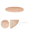Pikkukuva 1 / 5: The Living Store Pyöreä pöytälevy Ø40x1,5 cm käsittelemätön täysi tammi -  Pöytälevyt