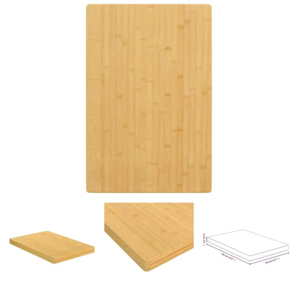 The Living Store bordplade 40x60x4 cm bambus -  Bordplader
