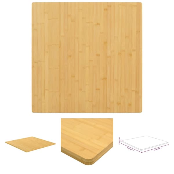 The Living Store Pöytälevy 70x70x1,5 cm bambu -  Pöytälevyt