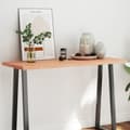 Pikkukuva 2 / 11: The Living Store Pöytälevy ruskea 120x50x(2-4)cm käsitelty täystammi elävä reuna -  Pöytälevyt