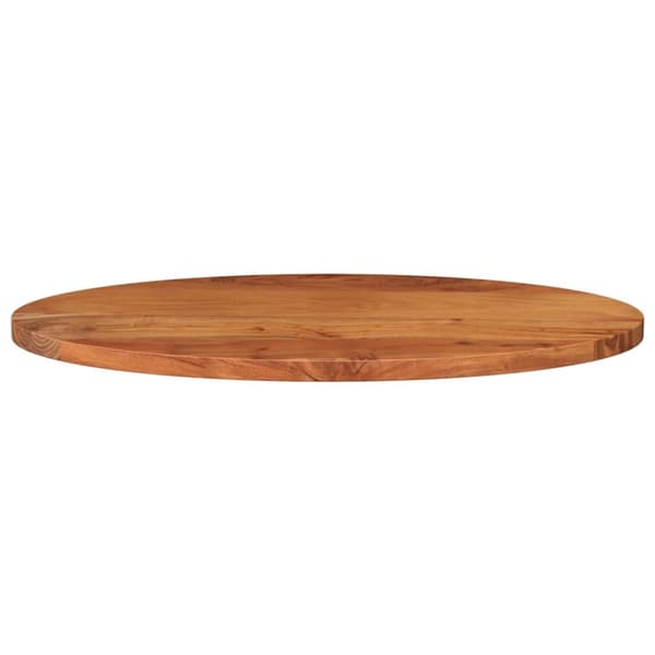 The Living Store bordplade 120x50x2,5 cm oval massivt akacietræ -  Bordplader