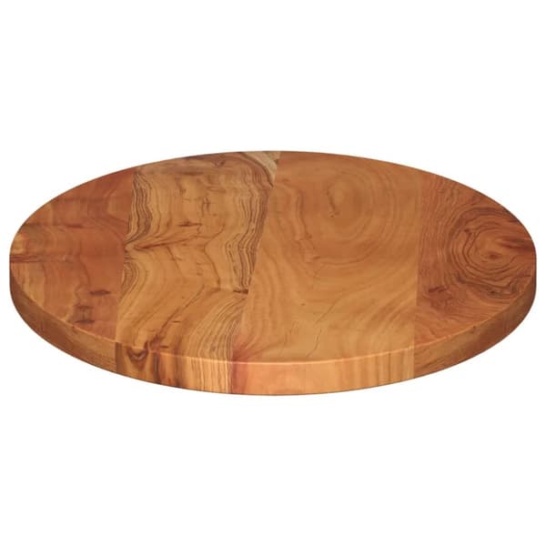 The Living Store bordplade 120x50x2,5 cm oval massivt akacietræ -  Bordplader