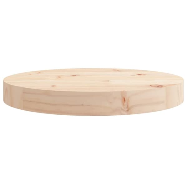 The Living Store Pöytälevy pyöreä Ø30x3 cm täysi mänty - Pöytälevyt