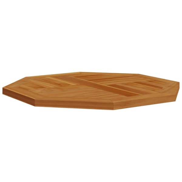The Living Store bordplade 60x60x2,5 cm ottekantet massivt teaktræ - Bordplader