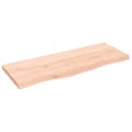 Pikkukuva 3 / 9: The Living Store Pöytälevy 100x40x(2-4) cm käsittelemätön täystammi -  Pöytälevyt