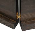 Miniatyrbillede 9 af 11: The Living Store bordplade 140x60x(2-4) cm naturlig kant behandlet træ mørkebrun -  Bordplader