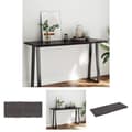 Miniatyrbillede 1 af 11: The Living Store bordplade 140x60x(2-4) cm naturlig kant behandlet træ mørkebrun -  Bordplader