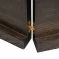 Miniatyrbillede 9 af 11: The Living Store bordplade 140x50x(2-4) cm naturlig kant behandlet træ mørkebrun -  Bordplader