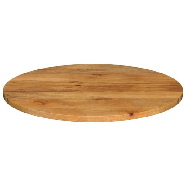 The Living Store bordplade Ø70x3,8 cm rund massivt mangotræ -  Bordplader