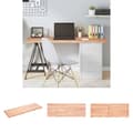 Miniatyrbild 1 av 10: The Living Store Bordsskiva ljusbrun 140x50x(2-4) cm behandlad massiv ek -  Bordsskivor