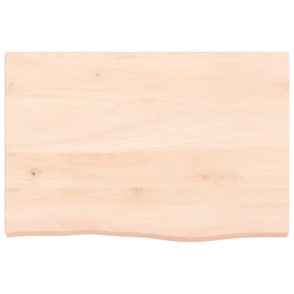 The Living Store Bordsskiva 60x40x(2-4) cm obehandlad massiv ek -  Bordsskivor