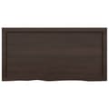 Miniatyrbild 5 av 9: The Living Store Bordsskiva mörkbrun 100x50x(2-4) cm behandlad massiv ek -  Bordsskivor