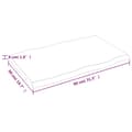 Miniatyrbillede 10 af 11: Bordplader - Living bordplade 80x50x(2-4) cm naturlig kant behandlet træ mørkebrun