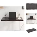 Miniatyrbillede 1 af 11: Bordplader - Living bordplade 80x50x(2-4) cm naturlig kant behandlet træ mørkebrun