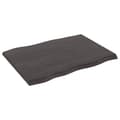 Pikkukuva 5 / 11: Pöytälevyt - Living Pöytälevy ruskea 80x60x(2-4)cm käsitelty täystammi elävä reuna