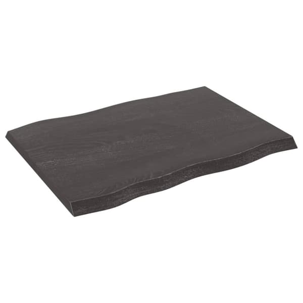 Pöytälevyt - Living Pöytälevy ruskea 80x60x(2-4)cm käsitelty täystammi elävä reuna