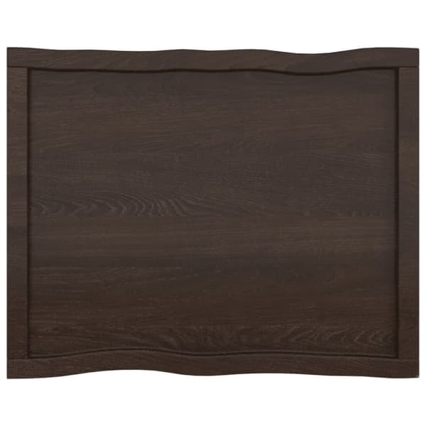 Pöytälevyt - Living Pöytälevy ruskea 80x60x(2-4)cm käsitelty täystammi elävä reuna