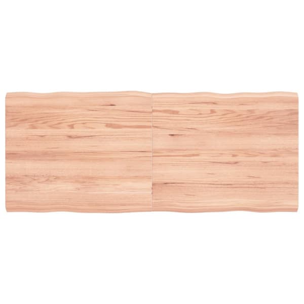 Bordsskivor - Living Bordsskiva ljusbrun 120x50x(2-4) cm massivt trä levande kant