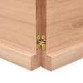 Miniatyrbillede 9 af 11: Bordplader - Living bordplade 140x50x(2-4) cm naturlig kant behandlet træ lysebrun