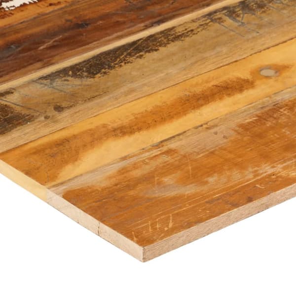 Bordplader - Living firkantet bordplade 70x70 cm 15-16 mm massivt genbrugstræ