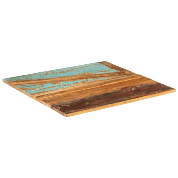Bordplader - Living firkantet bordplade 70x70 cm 15-16 mm massivt genbrugstræ