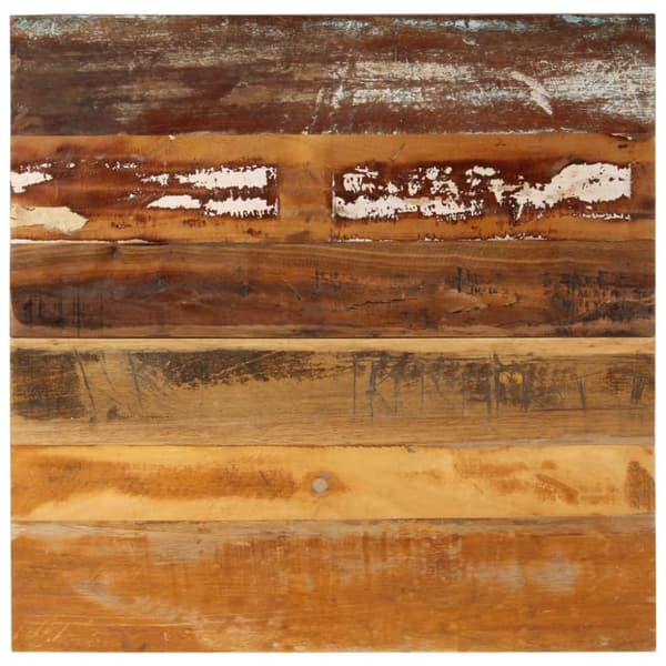 Bordplader - Living firkantet bordplade 70x70 cm 15-16 mm massivt genbrugstræ