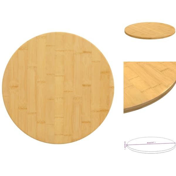 Bordsskivor - Living Bordsskiva Ø40x1,5 cm bambu