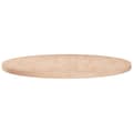 Miniatyrbillede 2 af 5: Bordplader - Living rund bordplade Ø60x2,5 cm ubehandlet massivt egetræ