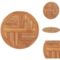 Miniatyrbillede 1 af 7: Bordplader - Living rund bordplade 2,5 cm 60 cm massivt teaktræ