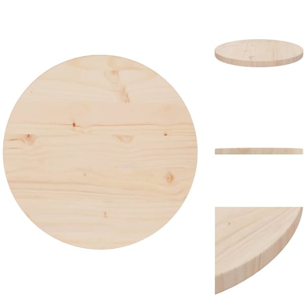 Bordsskivor - Living Bordsskiva Ø40x2,5 cm massiv furu