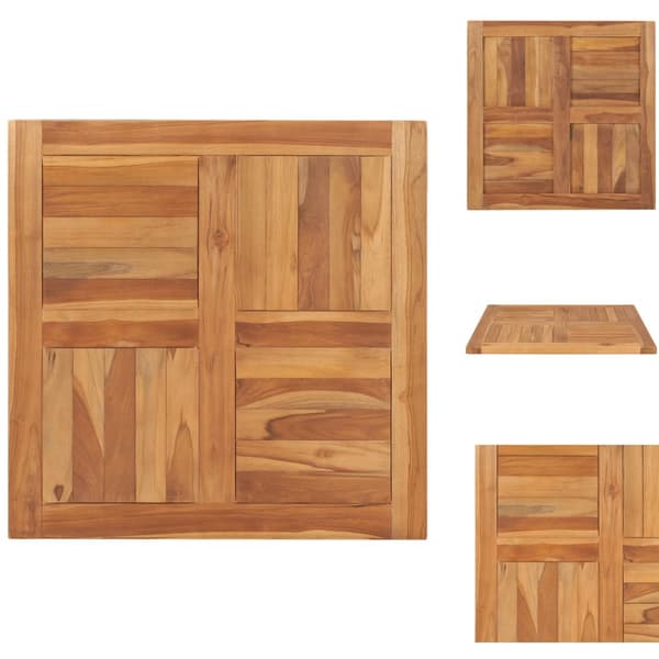 Pöytälevyt - Living Pöytälevy täysi tiikki 70x70x2,5 cm