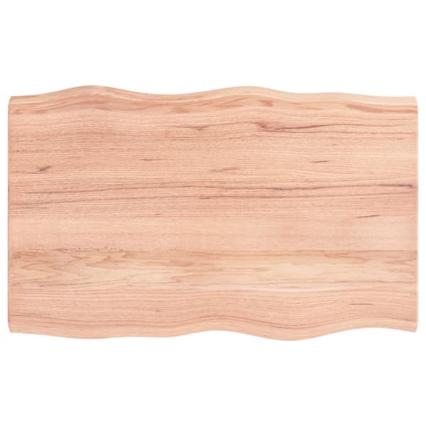Bordsskivor - Living Bordsskiva ljusbrun 80x50x(2-4) cm massivt trä levande kant