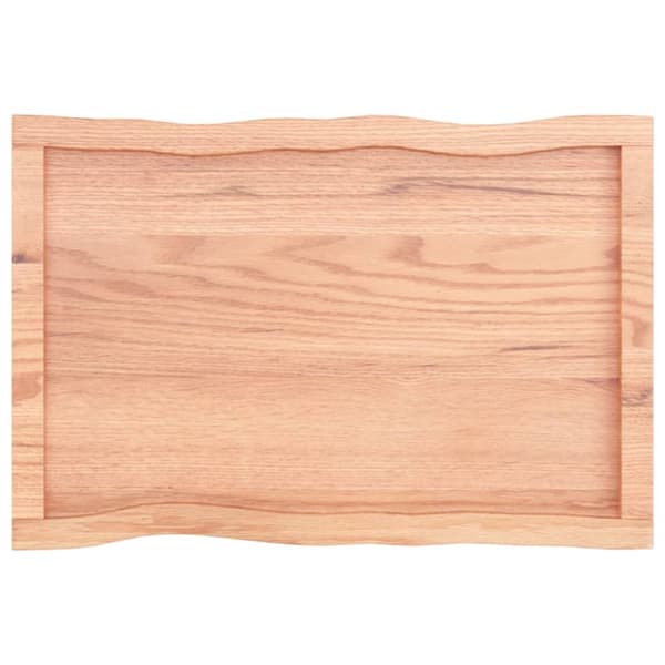 Bordsskivor - Living Bordsskiva ljusbrun 80x50x(2-4) cm massivt trä levande kant