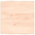 Miniatyrbillede 3 af 11: Bordplader - Living bordplade 60x60x(2-4)cm naturlig kant ubehandlet massivt træ
