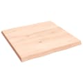 Miniatyrbillede 5 af 11: Bordplader - Living bordplade 60x60x(2-4)cm naturlig kant ubehandlet massivt træ