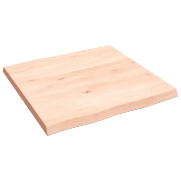 Bordplader - Living bordplade 60x60x(2-4)cm naturlig kant ubehandlet massivt træ