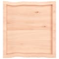 Miniatyrbillede 6 af 11: Bordplader - Living bordplade 60x60x(2-4)cm naturlig kant ubehandlet massivt træ
