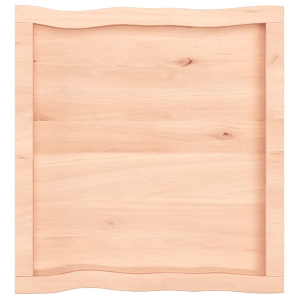 Bordplader - Living bordplade 60x60x(2-4)cm naturlig kant ubehandlet massivt træ